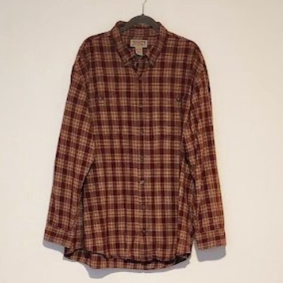 Duluth Trading Co Men's Long Sleeve Button-down Shirt Size 2XLT - Picture 1 of 4